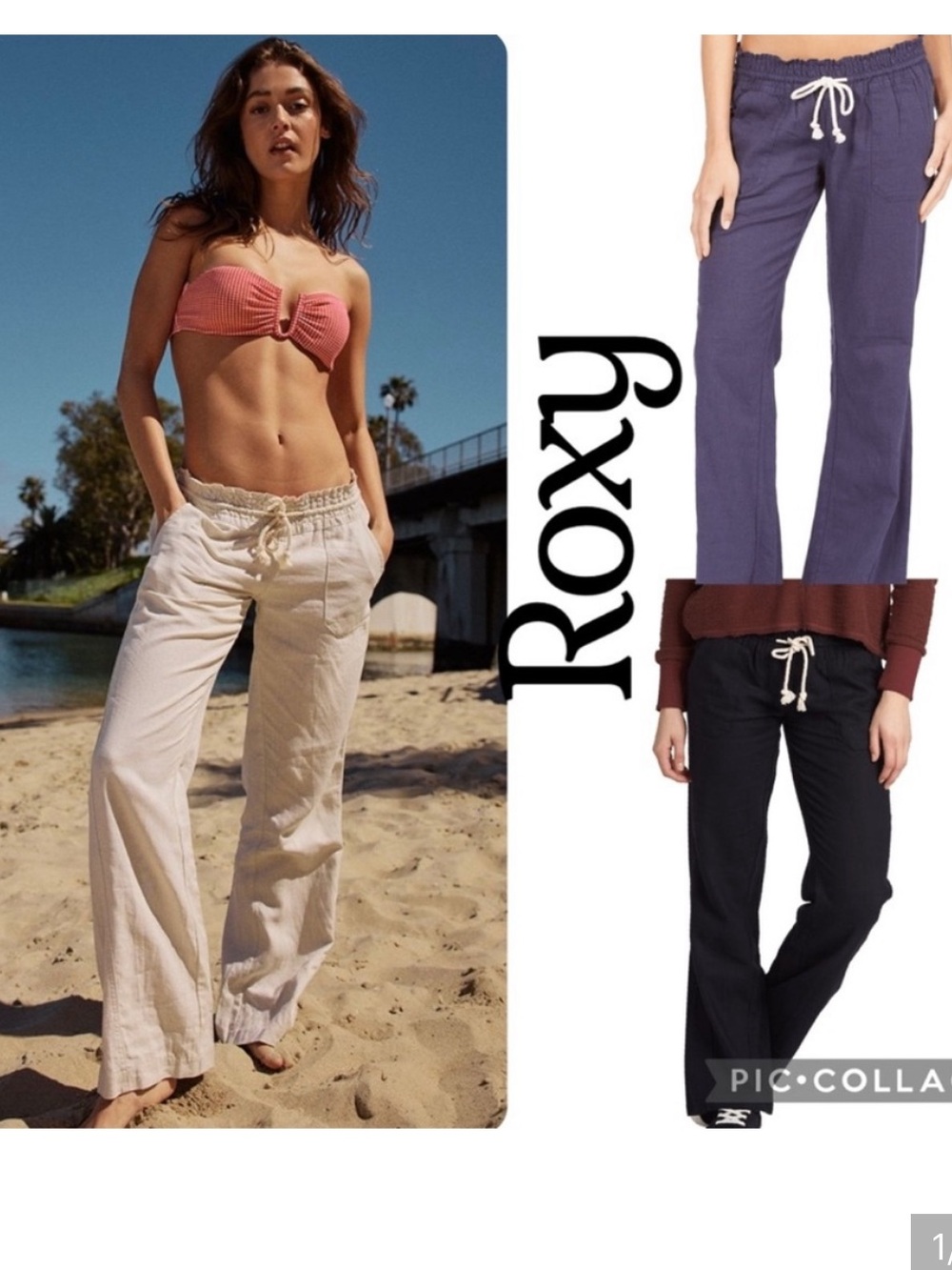 NWT Roxy Oceanside Beach Pants